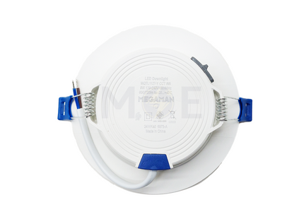 MEGAMAN LED Downlight Panel Light White Ceiling Flush Mounted Circular Daylight, Warmwhite, Coolwhite 10.5cm 9W  MQTL1127Y9W