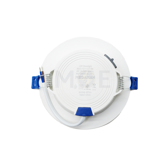 MEGAMAN LED Downlight Panel Light White Ceiling Flush Mounted Circular Daylight, Warmwhite, Coolwhite 10.5cm 9W  MQTL1127Y9W