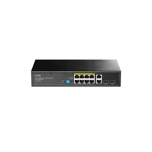Cudy Unmanaged Gigabit POE Switch 8-Port with 2 GbE and 2 Gigabit SFP 120W 10/100/1000 Mbps | GS1010PS2 V2.0 سويتش