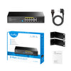 Cudy Unmanaged Gigabit POE Switch 8-Port with 2 GbE and 2 Gigabit SFP 120W 10/100/1000 Mbps | GS1010PS2 V2.0 سويتش