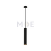 Onlex Long Tube Pipe Pendant Lamp Frame Black GU10 MR16 55x300mm | LX-1701 تنزيلة فارغة مفردة كعب ستارتر اسود شكل تيوب اسود