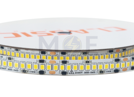 Classic Light Sofia IP44 LED Strip Light CoolWhite 4000K Cut: 5cm 220V AC 2835 10mm 24W/mt 240Led R10mt | CL-Z240 بكرة ستريب لد كول وايت