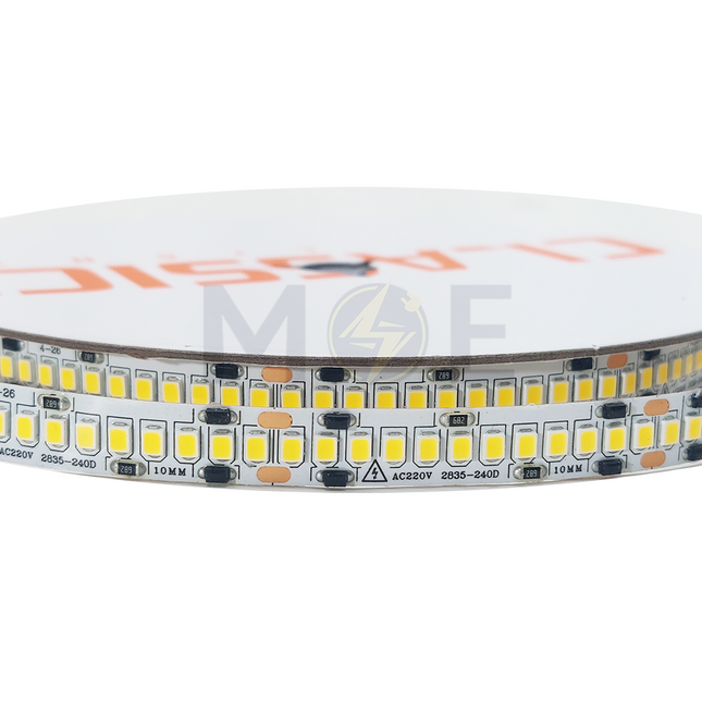 Classic Light Sofia IP44 LED Strip Light CoolWhite 4000K Cut: 5cm 220V AC 2835 10mm 24W/mt 240Led R10mt | CL-Z240 بكرة ستريب لد كول وايت