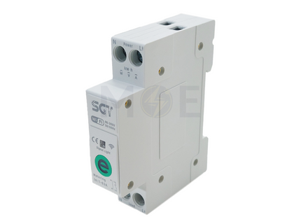 SGT EWeLink WIFI Smart Circuit Breaker DIN Rail White 1P+N 90-240V 63A دجنتور وايفاي ابيض