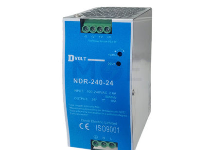 Dvolt Din Rail Power Supply Unit AC to DC 24V 240W 10A | NDR-240-24 باور سبلاي على سكة