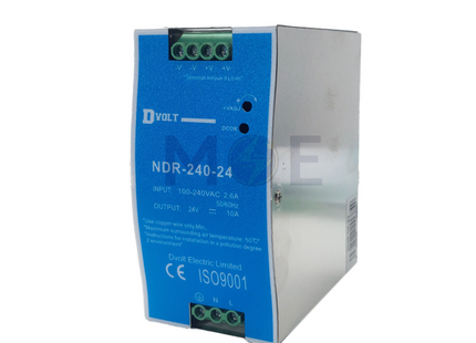 Dvolt Din Rail Power Supply Unit AC to DC 24V 240W 10A | NDR-240-24 باور سبلاي على سكة