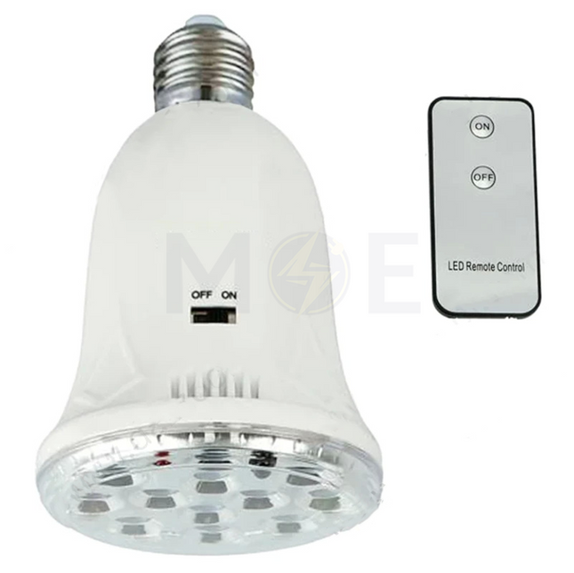 JTC Rechargeable LED Lamp with Remote Control 12LED E27 | JL-T5121R
