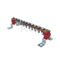 Earth Disconnecting Link Copper Bar 25x5x250mm 10-Bolt with 2 Red Insulators & Mounting Brackets فاحص وصلة ايرث/ رابط- لينك فصل التأريض