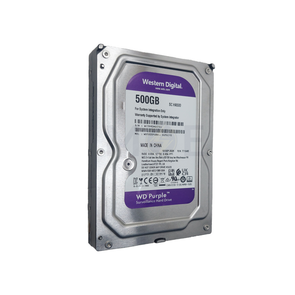 Western Digital Purple Surveillance Hard Drive HDD WD5000PURX-64P6ZY0 500GB