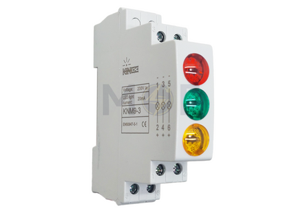 Kinee Modular Signal Lamp Red Yellow Green 1module | KNM9-3 دجنتور اشارة احمر اصفر اخضر