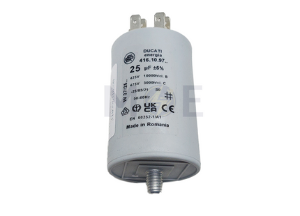 Ducati energia Motor Running Capacitor 25UF 475V | 416109764 بوبين موتور