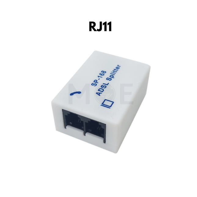 ADSL Telephone Transformer Splitter 1 Female to 2 Female Output | SP-168 دوي برم مع حرامي اسود