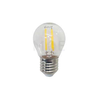 Nio G45 LED Lamp Clear Filament Bulb WarmWhite 3000K E27 5W 400Lm | QBUL005 لمبة لد برم فيلامنت بول شفاف ورم وايت
