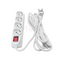 Rama Multiple Socket With Wire 5mt(2x2.5mm) 4Sock.+Schuko plug+Switch White | CZE204-225-5 