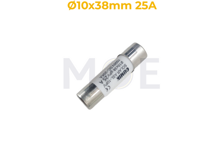 Oumik Ceramic Tube Fuse 10x38mm 25A 1000V DC 20KA gPV | ASL-10PV فيوز بورسلين