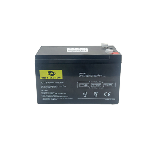 First Element Sealed Lead Acid Battery 7.5Ah 12V بطارية