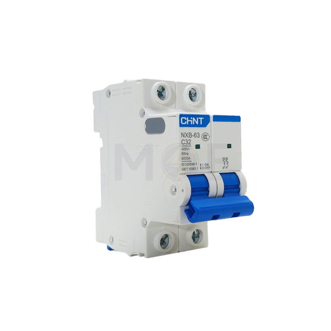 Chint MCB C NXB-63 6kA 2P 32A | 813087 دجنتور مجوز