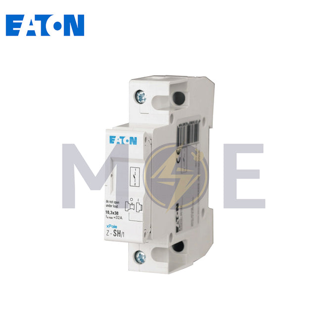 EATON Din Fuse Holder 10.3x38mm 32A 230VAC 1P 1module | Z-SH/1 | دجنتور بيت فيوز مفرد - حامل فيوز على سكة دين - قاعدة فيوز