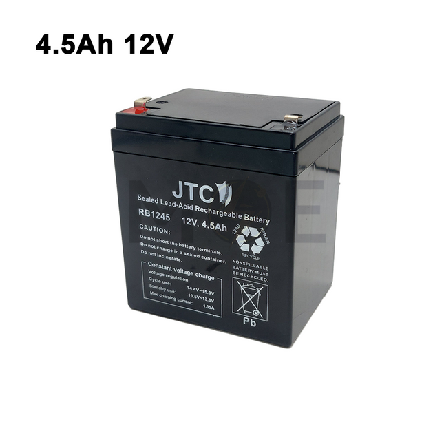 JTC Sealed Lead Acid Battery 4.5Ah 12V | RB1245 بطارية