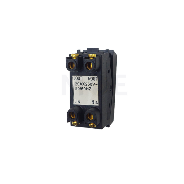 G-TECH Switch 1way Matt Black 2P 20A 1mod. 0-1 | IS028.MT مفتاح مفرد خطين اسود مات