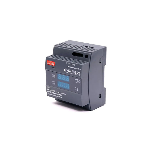 MZMW Din Rail Power Supply Unit AC to DC 24V 100W 3.83A | QYR-100-24 باور سبلاي على سكة