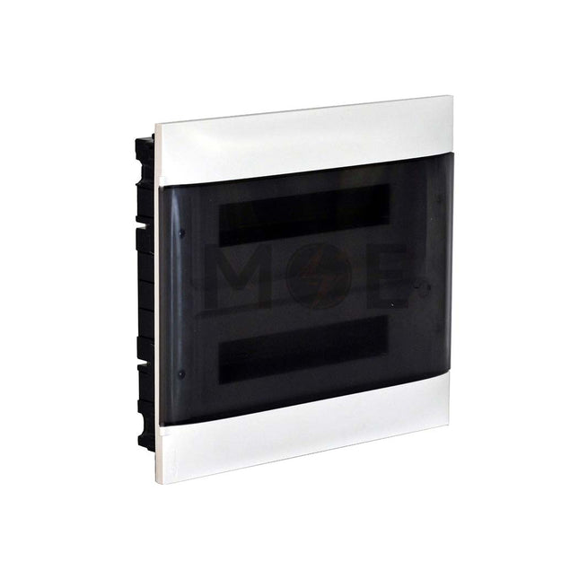 Legrand IP40 Plastic Flush Distribution Board Smoked Door (432×381×72mm) 2Rx18mod. 36module | 137017  تابلو بلاستيك مخفي ابيض غطا مفيم
