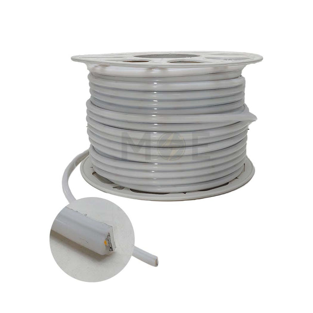 Classic Light Barca IP65 Silicone COB Neon LED Strip Light Warmwhite 3000k Cut: 5cm 220V AC 12W/mt R100mt  | CL-N286NW 