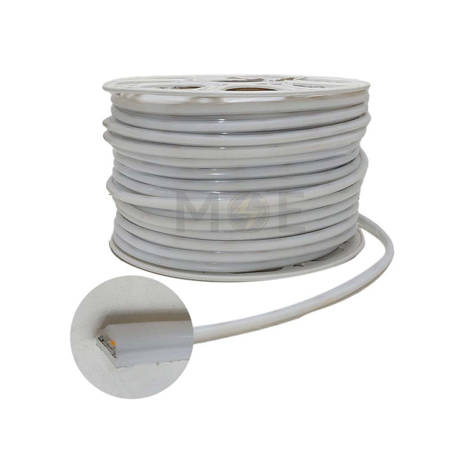 Classic Light Barca IP65 Silicone COB Neon LED Strip Light Coolwhite 4000k Cut: 5cm 220V AC 12W/mt R100mt  | CL-N286NW بكرة ستريب لد سيليكون كول وايت
