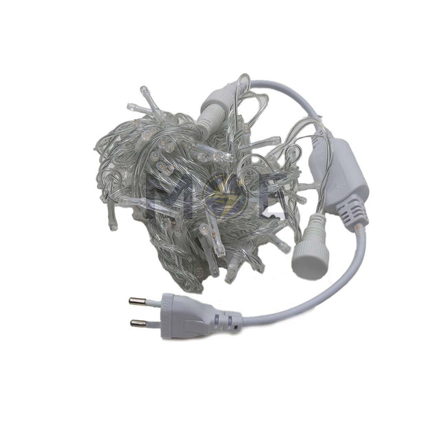 LED Mini Christmas String light Waterproof WarmWhite 200L20mt 220V | 200L/20MW حبل لد زينة مطري شفاف ضو ورم وايت