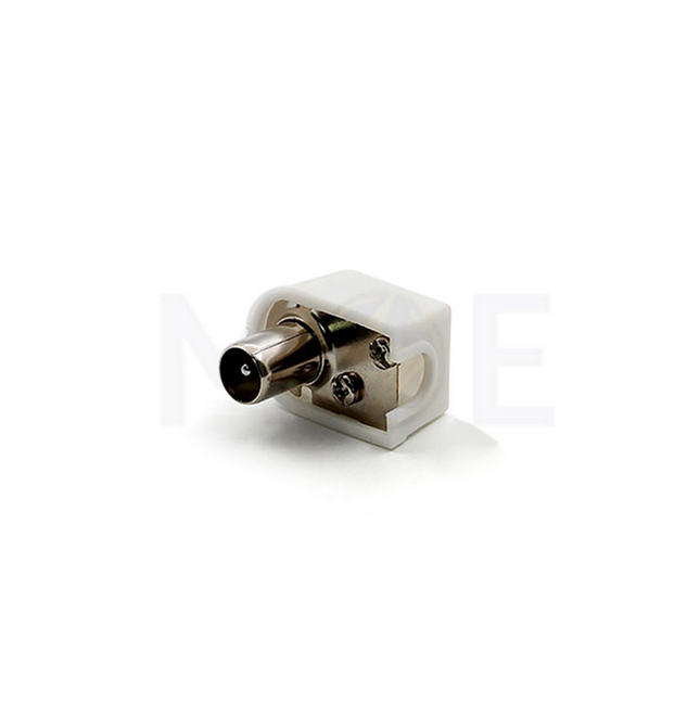 Coaxial connector TV Coaxial antenna Plug Male Right Angle Thick White |