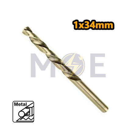 INGCO HSS Metal Drill Bit 1mm (TL:34mm , WL:12mm) | DBT1100103
