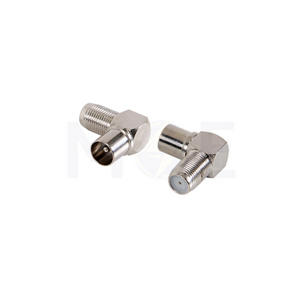 Coaxial Adapter F-Type Female To PAL Male Angle | TV-804