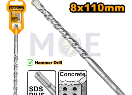 INGCO Industrial SDS Plus Hammer Drill Bit 8x110mm | DBH1210801