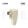 Vimar TV Plug Outlet up to 862 MHz 9.5mm 90° ivory | 01631