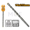 INGCO Industrial SDS Plus Hammer Drill Bit 14mm (TL:210mm , WL:135mm) | DBH1211402