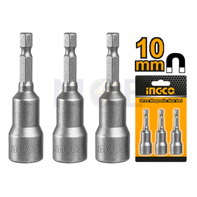 INGCO Magnetic Nut Set 10mm TOT HEX | AMN1031 طربوش مقدح شد