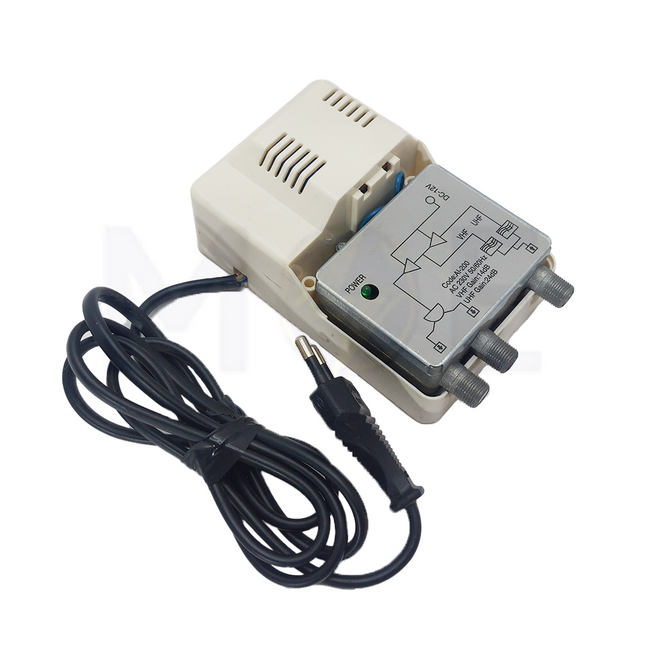 ALCAD CATV Signal amplifier 2-Way  AI-200 علبة مربعة ظاهرة (1)