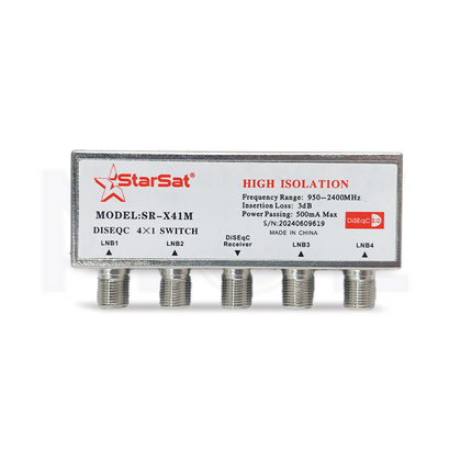 STARSAT Satellite Switch DiSEqC 2.0 4×1 HD SR-X41M