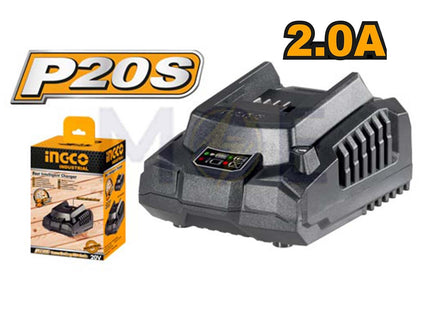 INGCO P20S Battery Charger Fast Intelligent 2A 20V | FCLI2001
