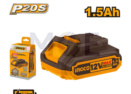 INGCO Lithium-ion Battery Pack for P20S Power Tools 12V 1.5Ah | FBLI12151