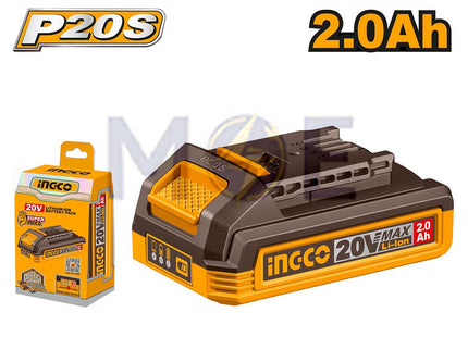 INGCO Lithium-Ion Battery Pack for P20S Power Tools 20V 2Ah | FBLI2001