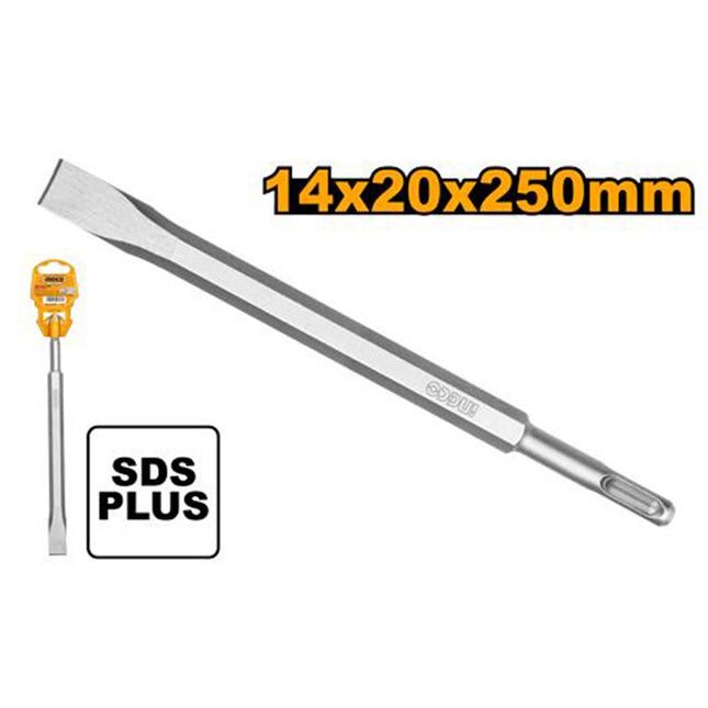 INGCO SDS Plus Flat Chisel 14x250x20mm | DBC0122501