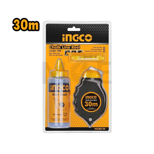 INGCO Chalk Line Reel / Mark thread & powder & eye balance 30mt | HCLR0130