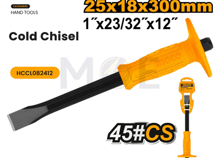 INGCO Cold Chisel With Grip 25x18x300mm | HCCL082412