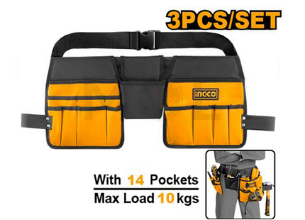 INGCO Waist Tool Bag Belt Multi-Purpose 14 Pocket | HTBP02031