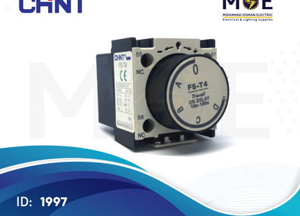 Chint F5-D4 Time-off Delay Block 10-180s | 248514 | تايمر دولاب على كونتكتور