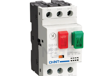 Chint Motor Starter NS2-25 0.63-1A | 511605 | دجنتور حراري - قاطع حماية حرارية