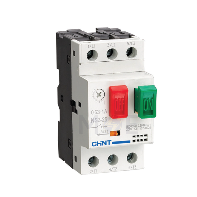 Chint Motor Starter NS2-25 0.63-1A | 511605 | دجنتور حراري - قاطع حماية حرارية