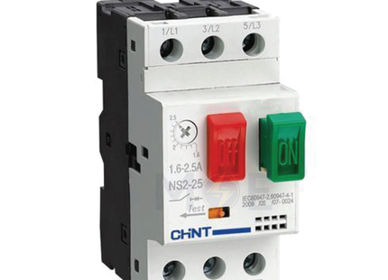 Chint Motor Starter NS2-25 1.6-2.5A | 511607 | دجنتور حراري - قاطع حماية حرارية