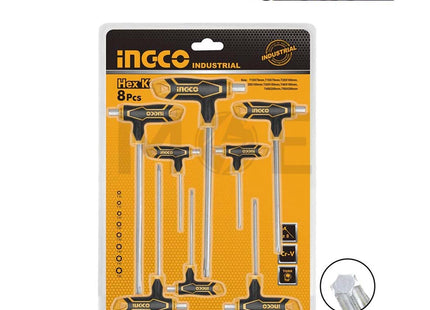 INGCO Industrial T-handle Torx Key set 8Pcs T10-T50 | HHKT8083
